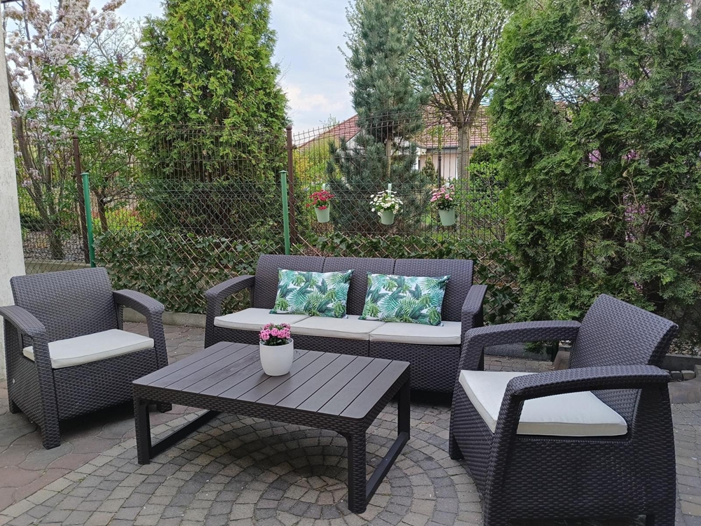 Set mobilier de grădină Corfu, culoarea grafit