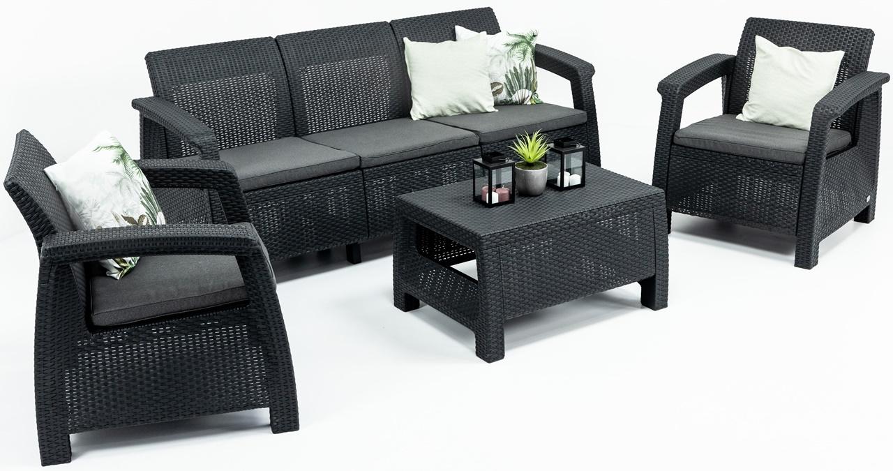 Corfu Set Max culoarea grafit