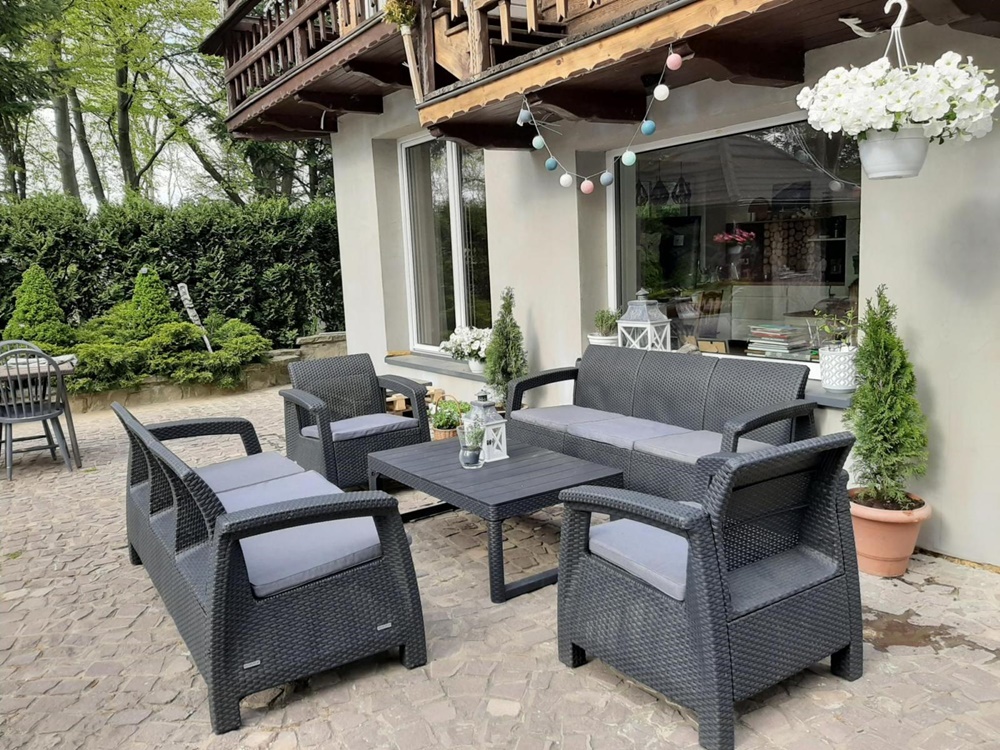 Corfu Lyon Max mobilier de grădină pentru 5 persoane