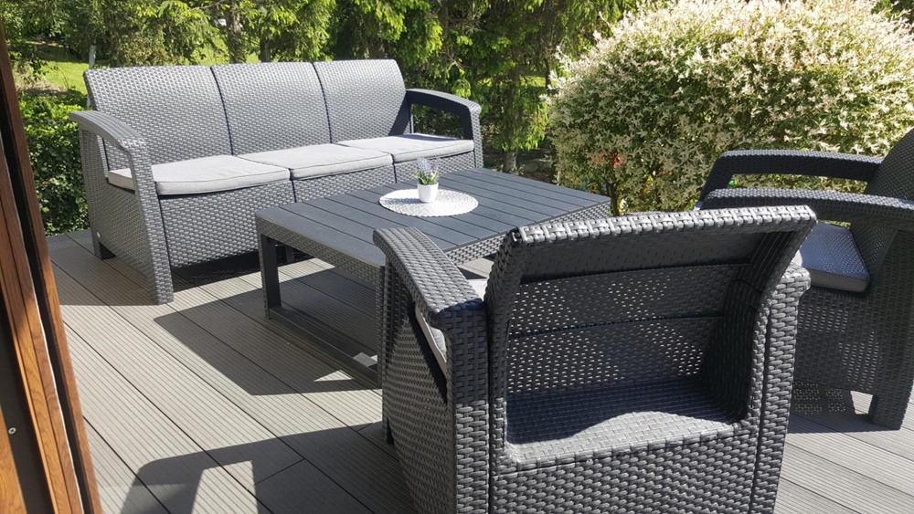 Corfu Lyon Max mobilier de grădină pentru 5 persoane