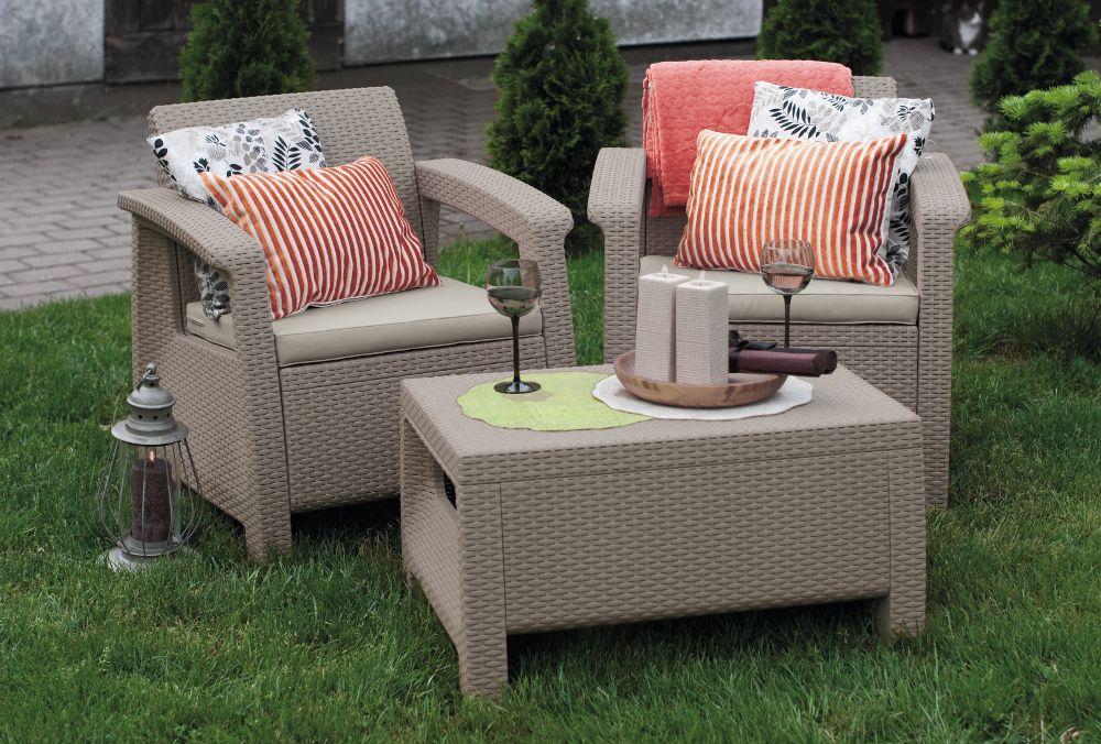 Mobilier pentru gradină Corfu Weekend Cappuccino mobilă pentru balcon