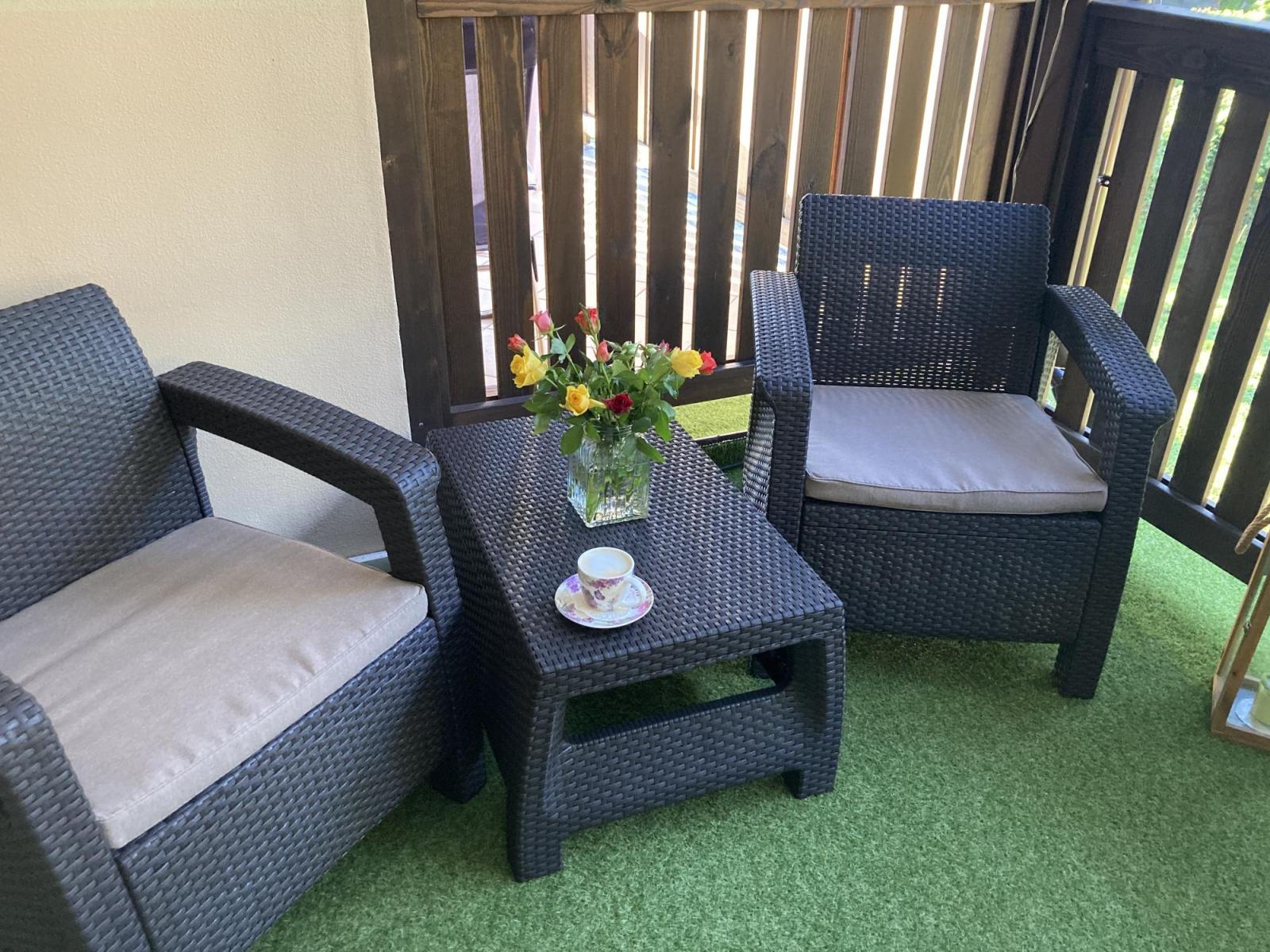 Set de mobilier pentru balcon Corfu Weekend maro