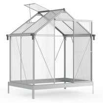 Seră mică din aluminiu și policarbonat 130x190cm