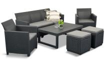 Set de gradina cu masa de ridicare din grafit K3L + puf 