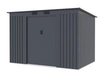 Casa de scule metalice Ganner 261x181x176cm - Antracit A15 - Gartwerk