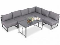 Mobilier de grădină modular modern cu masă înaltă Trapeno 6 module