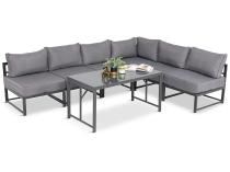 Mobilier de grădină modular modern cu masă înaltă Trapeno 6 module