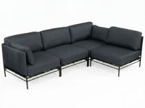 Set mobilier gradina Dandy 4-locuri canapea tip colțar modular