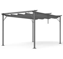 Pergola modernă pentru terasă, culoare antracit, dimensiuni 3x4 - Niro Grey