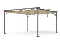Pergola metalică pentru terasă Niro 4x4 - Crem