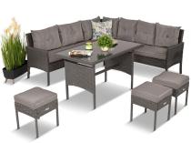 Set mobilier terasă din technorattan Torino Corner XL Anthracite