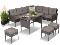 Set mobilier terasă din technorattan Torino Corner XL Anthracite