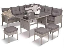 Colțar gri din technorattan Torino Corner XL Grey