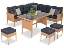 Set mobilier terasă de tip colțarTorino Corner XL Yellow 