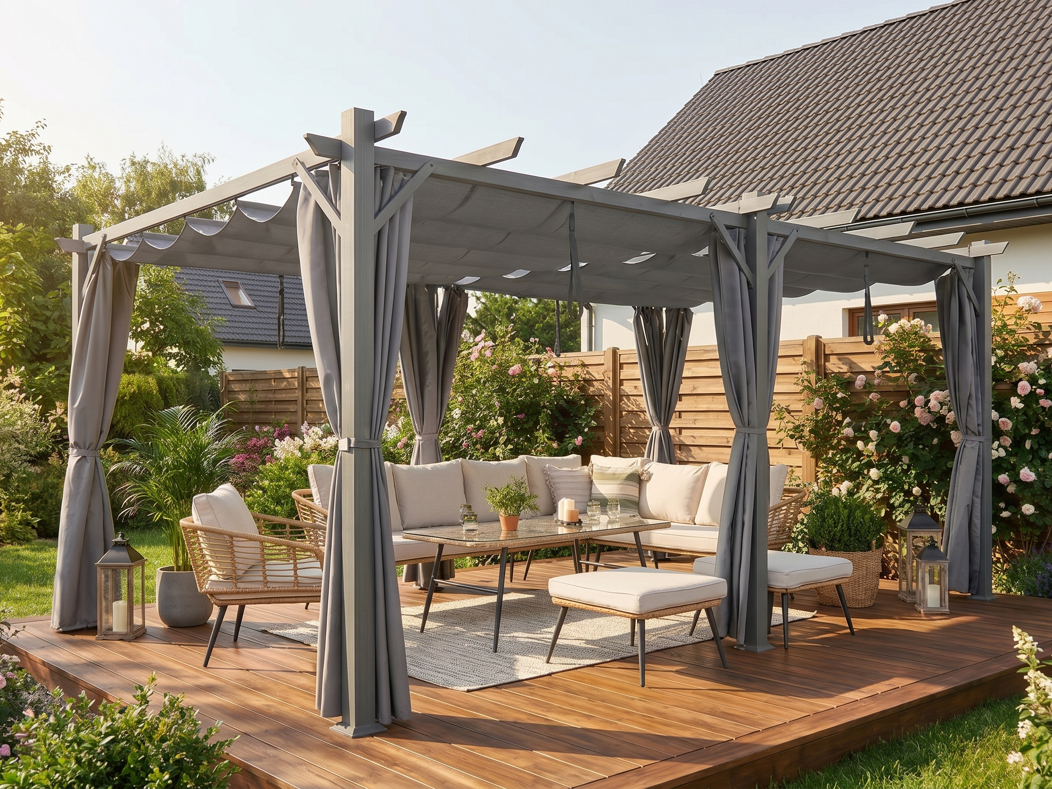 Składany dach i solidne stalowe profile