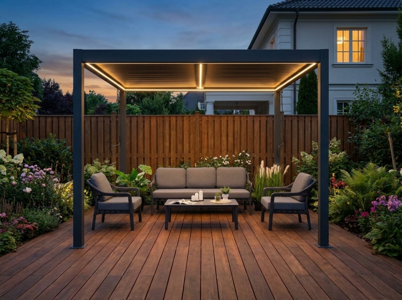 Pergole Lufel z oświetleniem LED