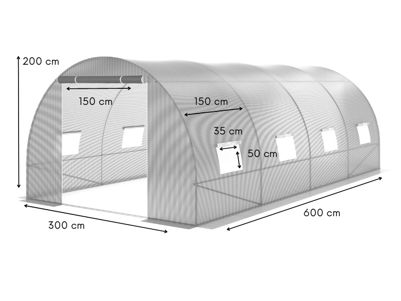 tunel foliowy 3x6 wymiary