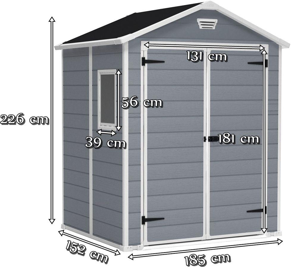 Keter Manor 6x5 DD wymiary