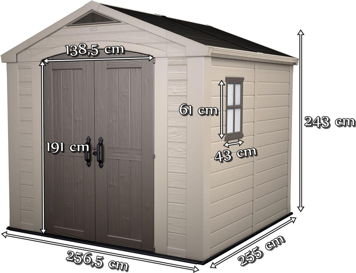 Keter Factor 8x8 wymiary