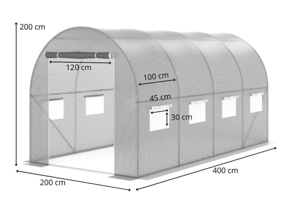 tunel foliowy 2x4 wymiary