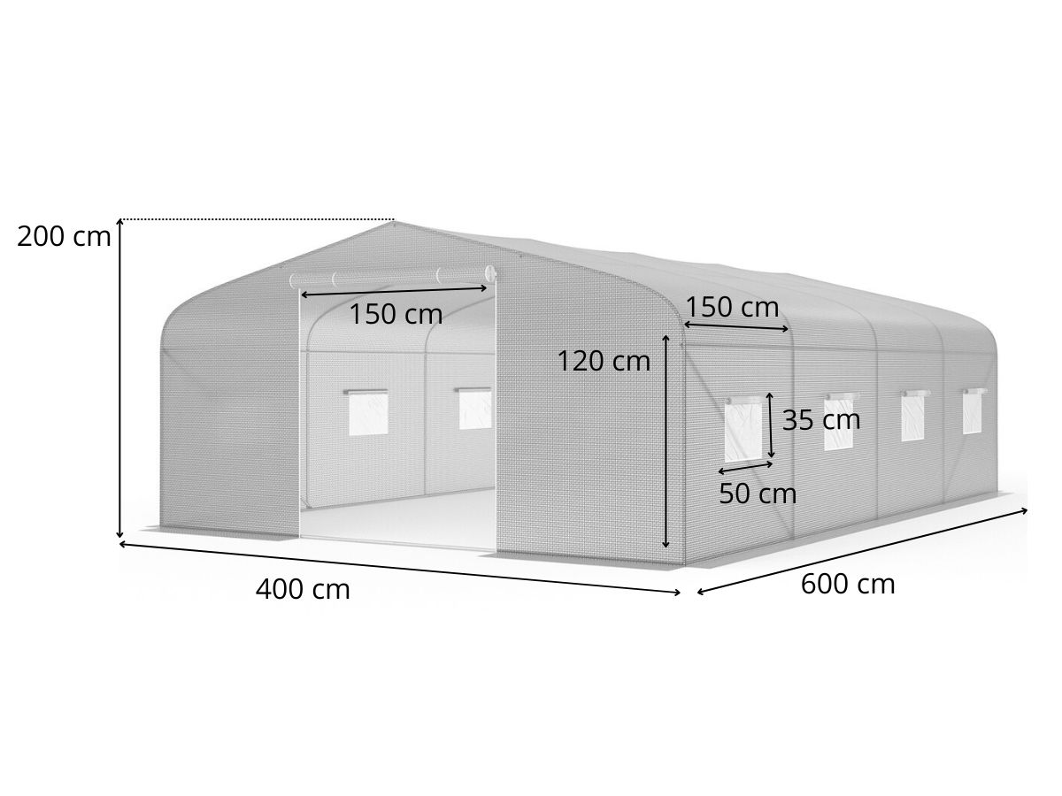 tunel foliowy 4x6 wymiary