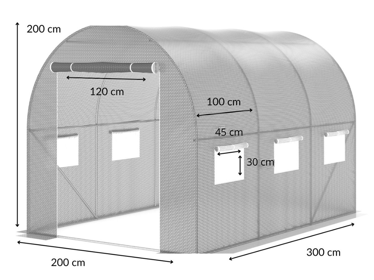 tunel foliowy 2x3 wymiary
